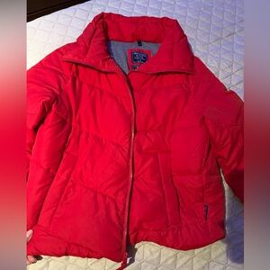 Abercrombie Red Puff Jacket size S